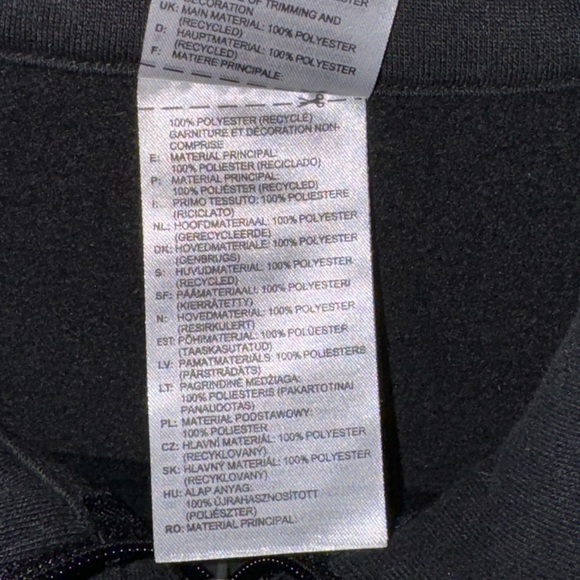 Adidas Black Cropped Pullover Sweatshirt Top - Picture 5 of 5